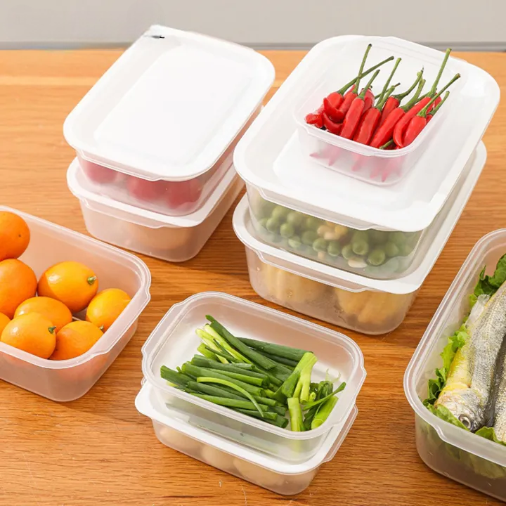 Set of 4 Refrigerator Food Storage Box, Transparent Refrigerator Food Storage Box, Multi Use Fridge Fruit Vegetable Storage Box Set of 4 Refrigerator Food Storage Box, Transparent Refrigerator Food Storage Box, Multi Use Fridge Fruit Vegetable Storage Box